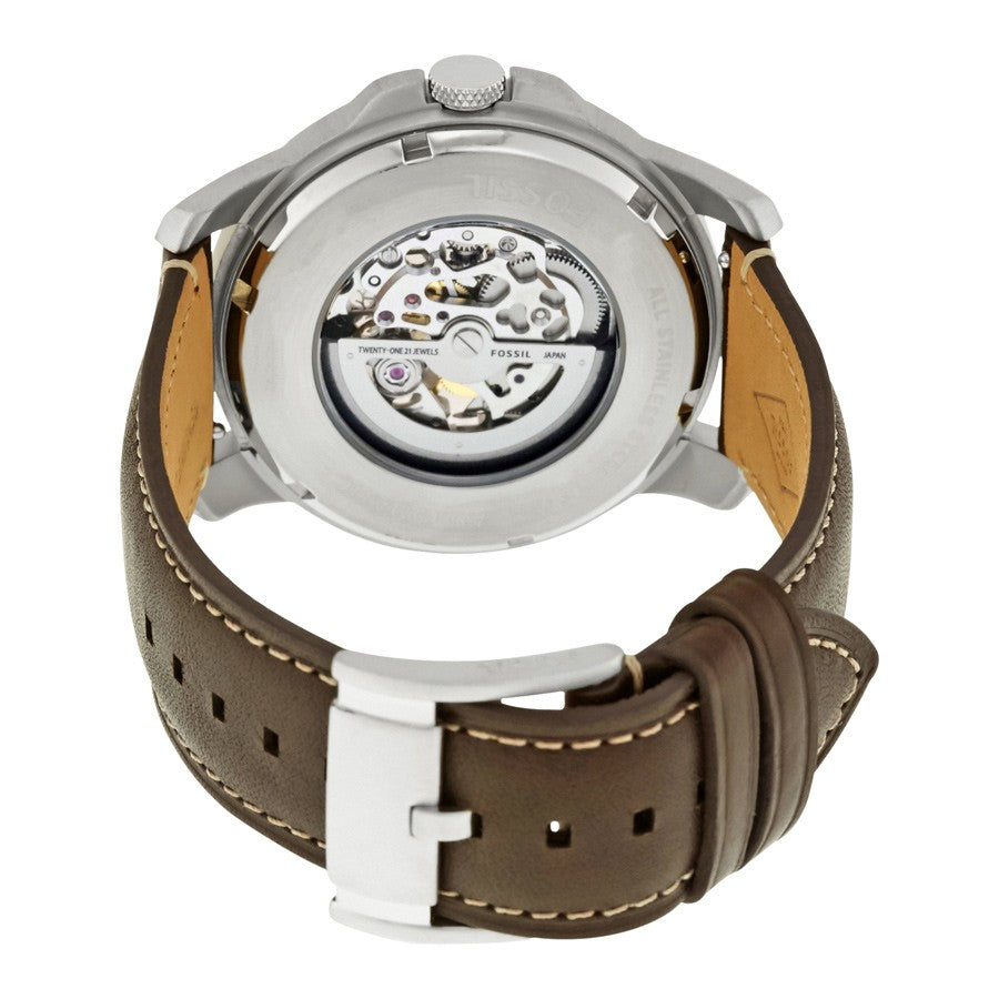 Fossil Grant Skeleton Dial Men's Mechanical Watch - ME3122