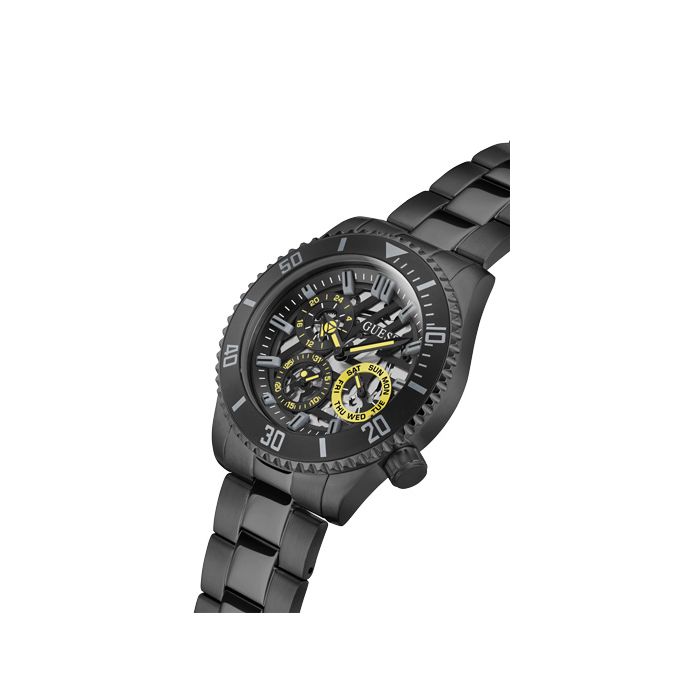 Guess Men's Black Chronograph Watch- GW0488G3