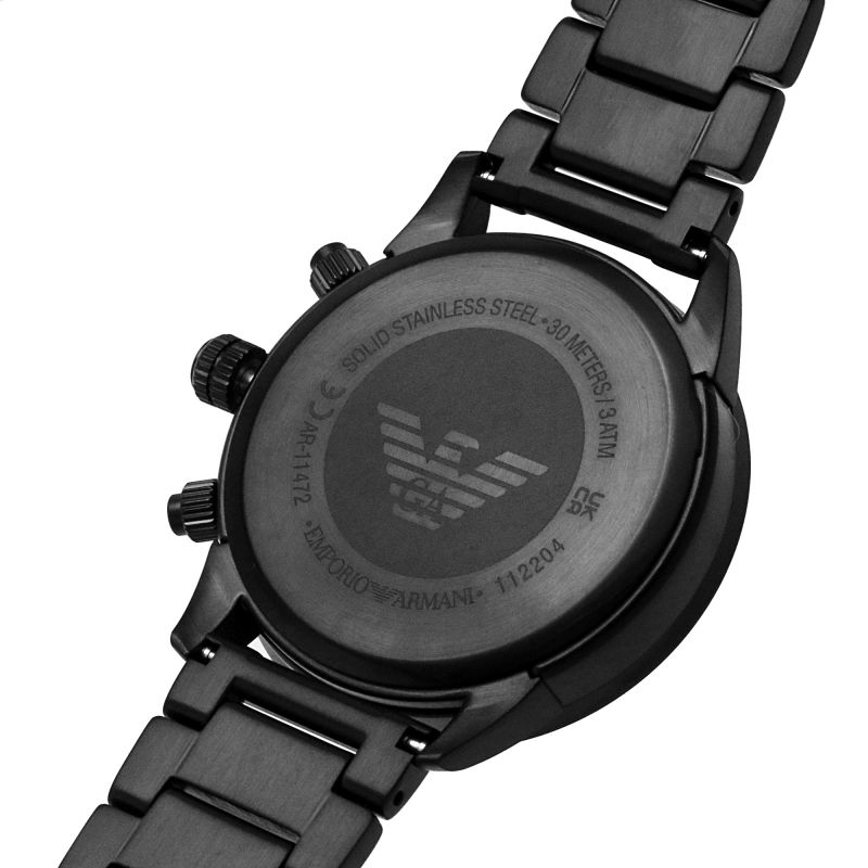 Emporio Armani Black Men's Chronograph Watch -AR11472