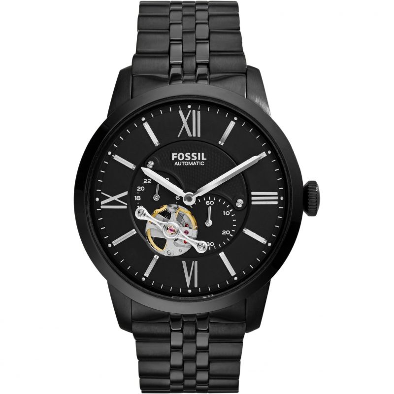 Fossil Townsman Black Men's Automatic Watch- ME3062