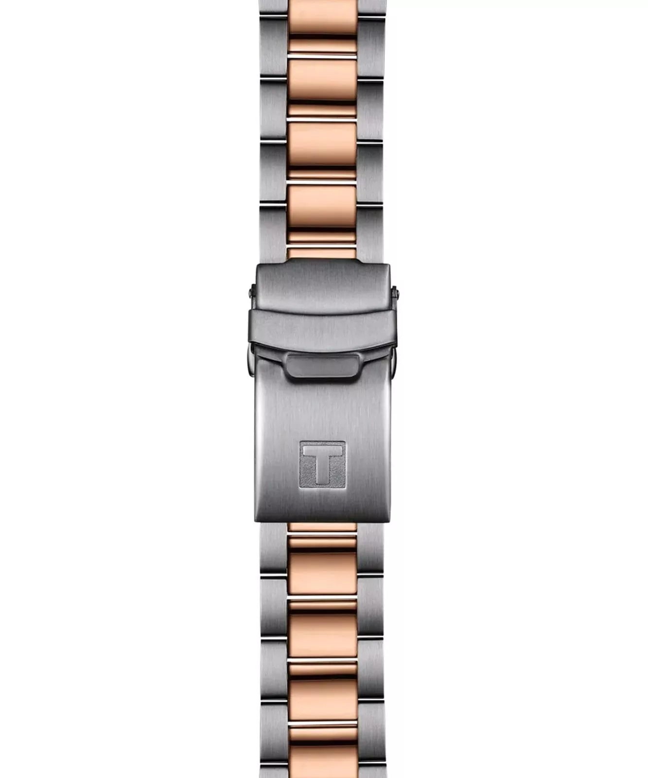 Tissot Seastar Quartz Black Dial Silver– Rose Gold Tone Strap Men's Watch - T120.410.22.051.01