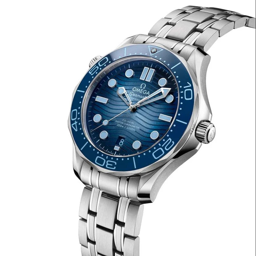 Omega Seamaster Diver 300M Summer Blue Men's Automatic Watch - 210.30.42.20.03.003