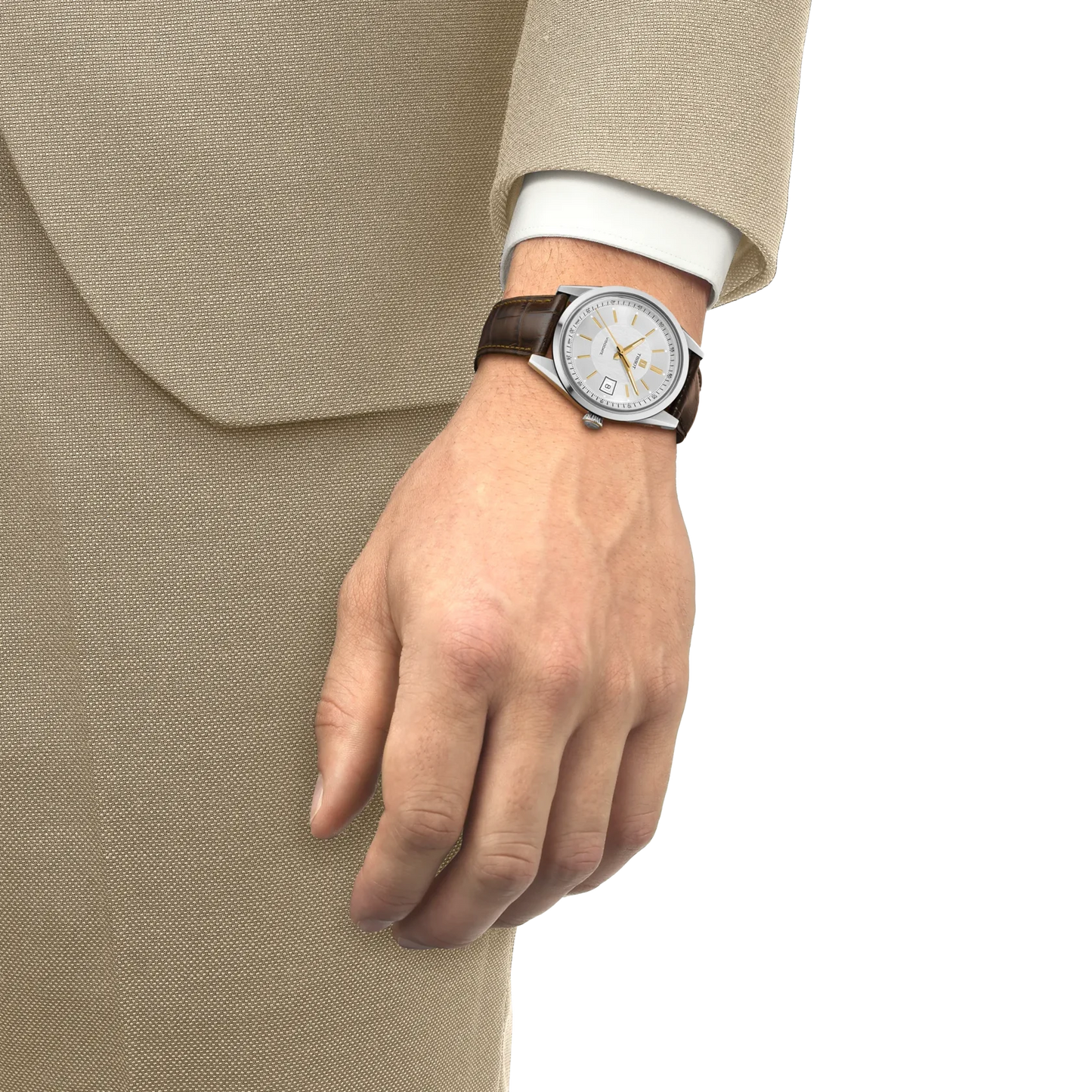 Tissot Visodate Powermatic 80 White Dial Men's Watch - T157.407.16.031.00