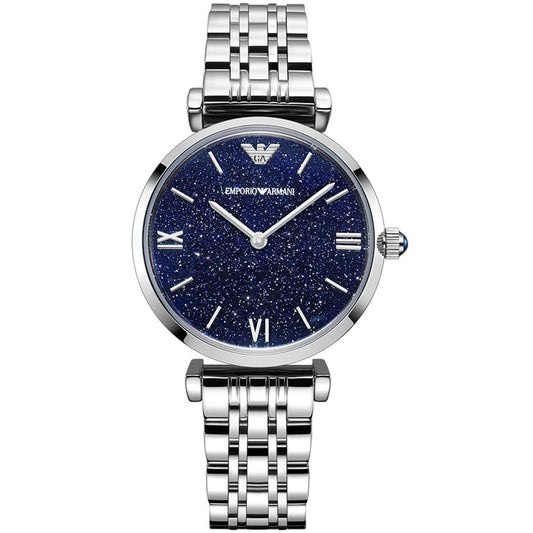 Emporio Armani Two Hand Blue Dial Ladies Watch- AR11091