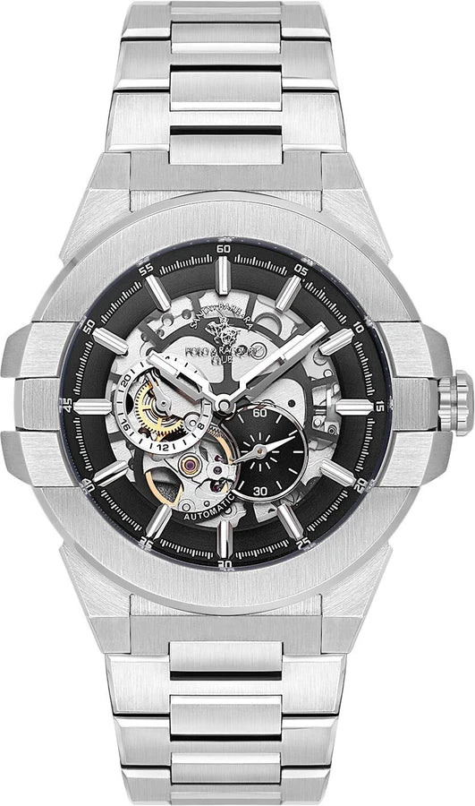 Santa Barbara Polo & Racquet Club Automatic Gun Black Dial Men's Watch - SB.1.10636-2