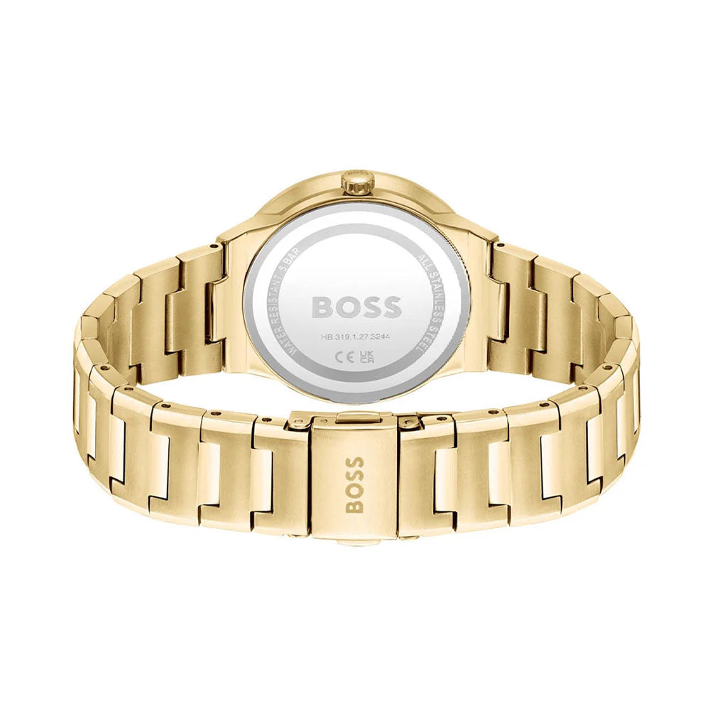 Hugo Boss BOSS Breath Gold Green Dial Ladies Watch- 1502649