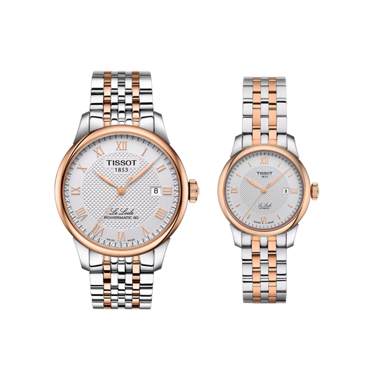 Tissot Le Locle Powermatic 80 Couple Watch (T006.407.22.033.00 - T006.207.22.038.00)