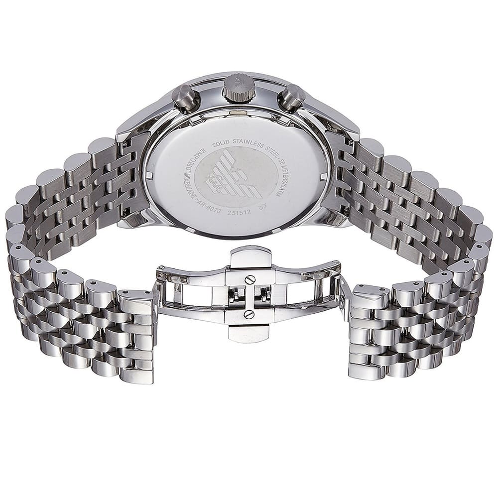Emporio Armani Tazio XLarge White Dial Men's Watch -  AR6073
