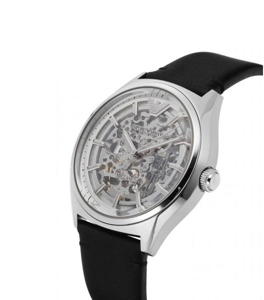 Emporio Armani Skeleton Dial Men's Automatic Watch- AR60003