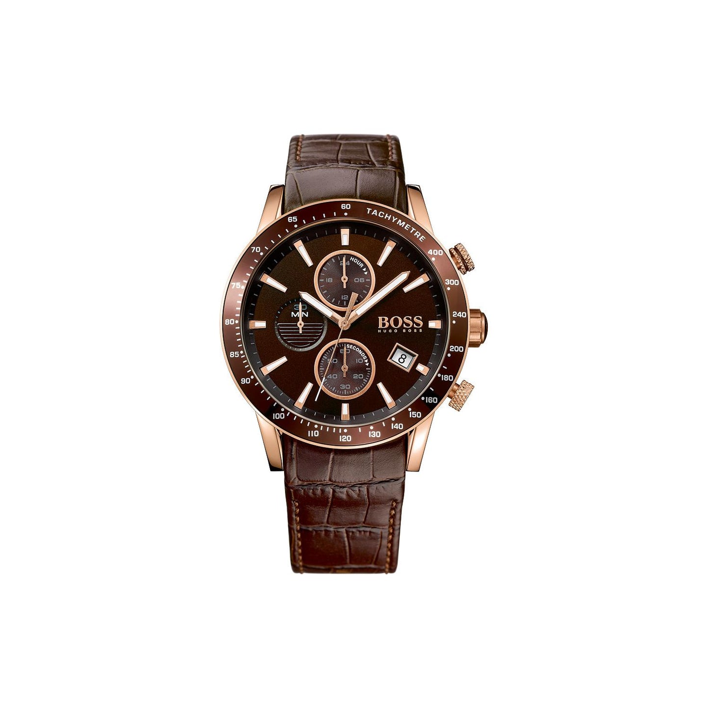 Hugo Boss Brown Leather Men's Chronograph Watch- 1513392