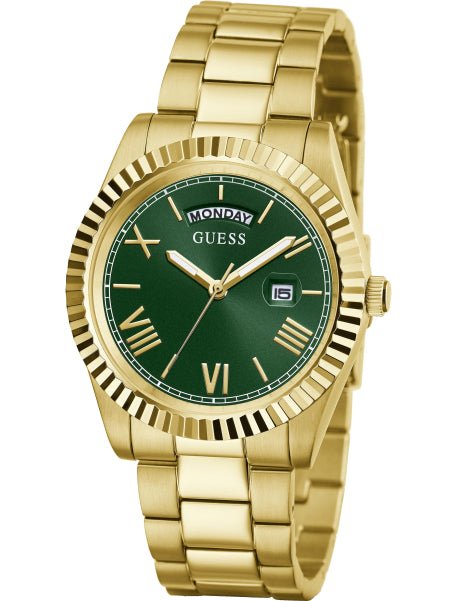 GUESS Green Dial Gold-Tone Men's Watch - GW0265G18