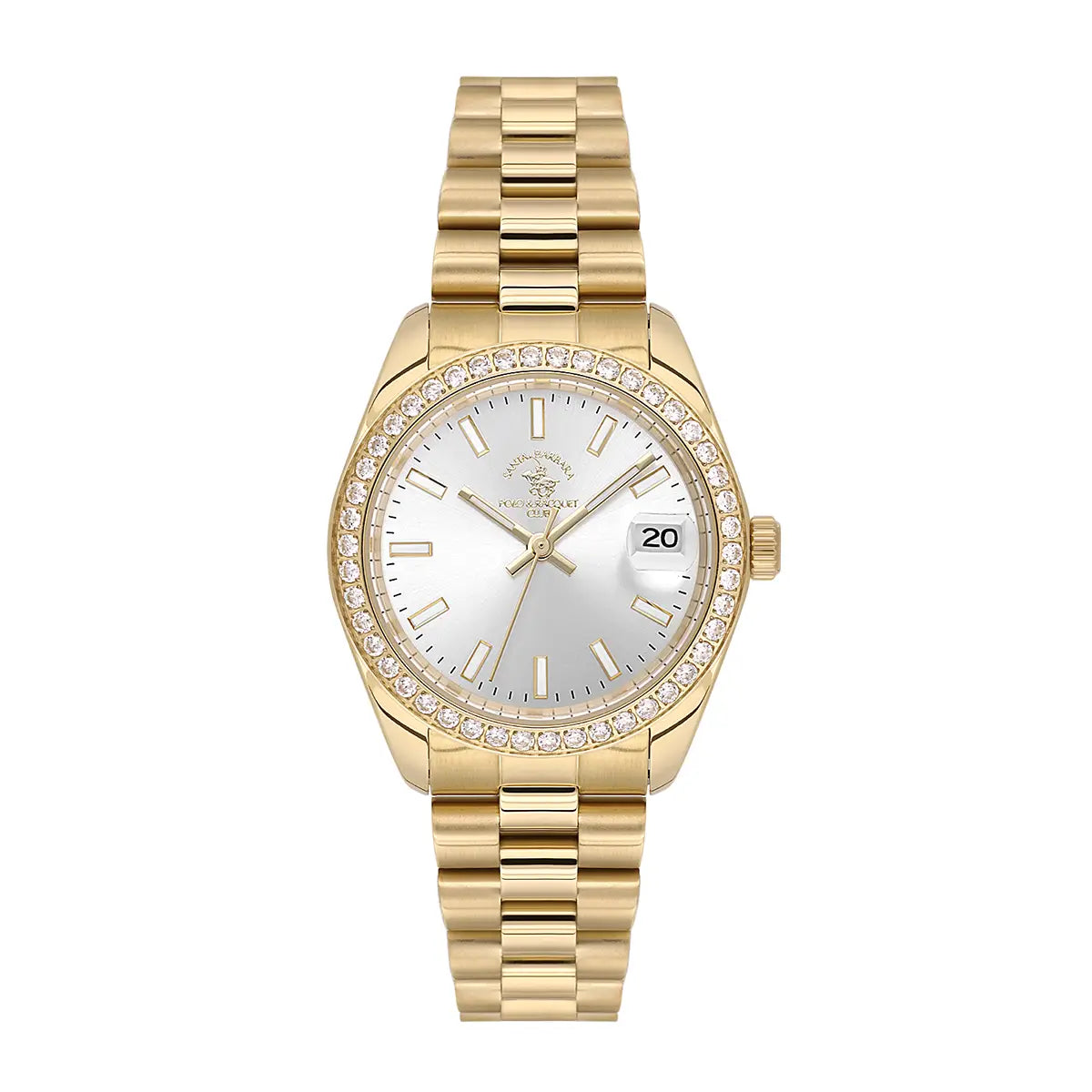 Santa Barbara Polo &amp; Racquet Club White Dial Ladies Watch - SB.4.10017-2