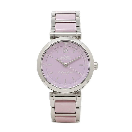 Coach sport ceramic Dual Tone Pink Dial Ladies Watch- 14502461