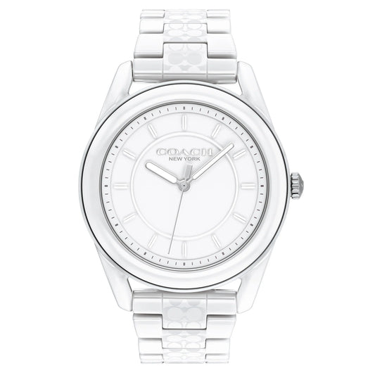 Coach Preston White Ceramic Ladies Watch - 14503771