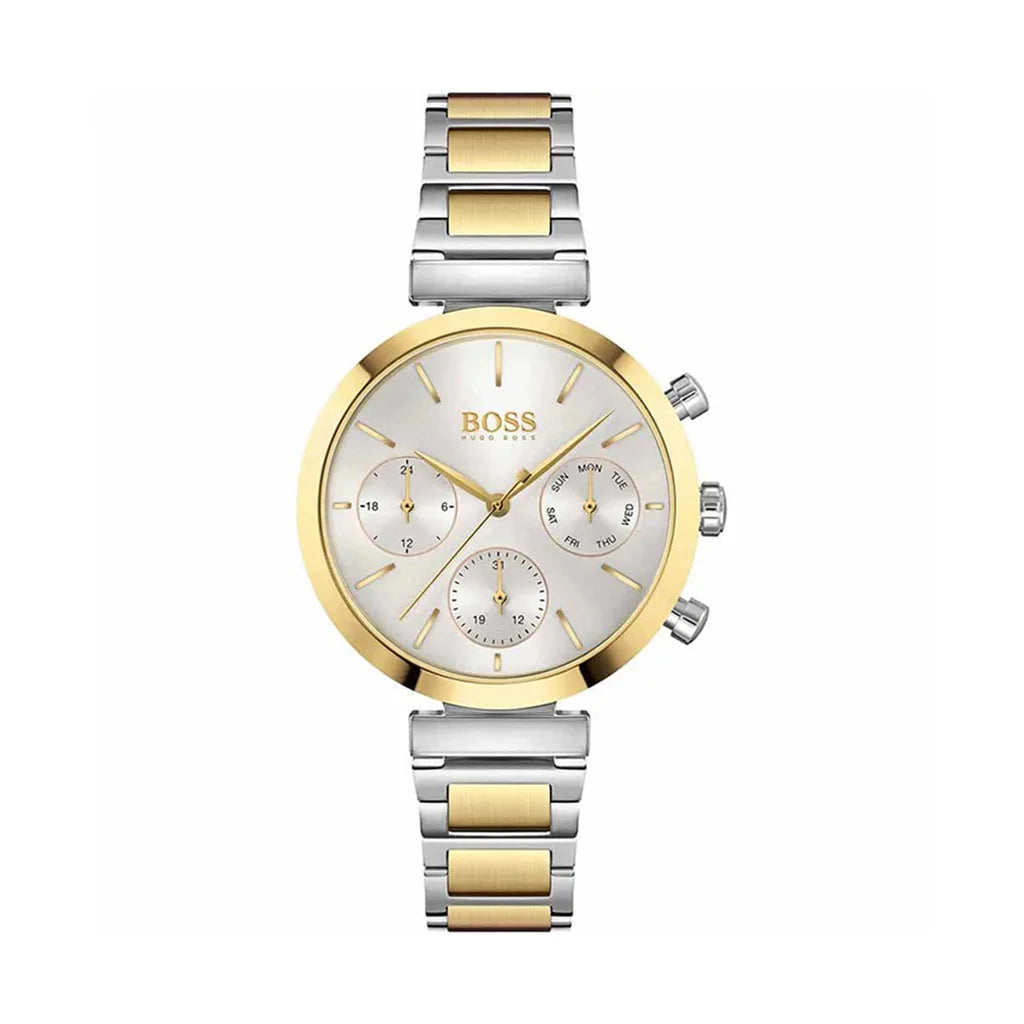 Hugo Boss Flawless Dual Tone Ladies Multifunction Watch- 1502550