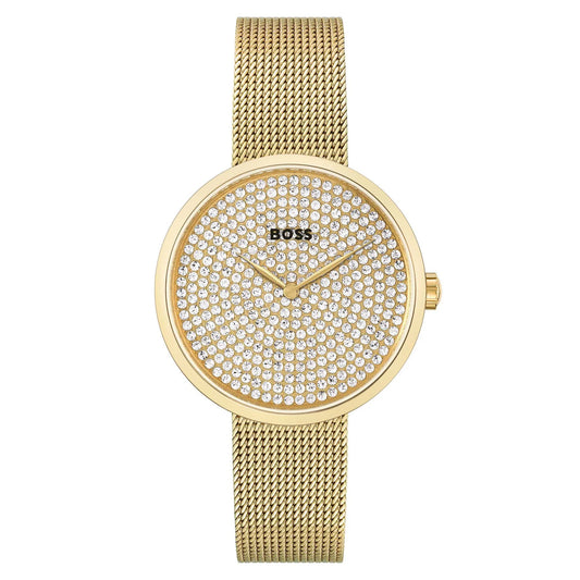 Hugo Boss Gold-Tone Mesh chain Ladies Watch - 1502659