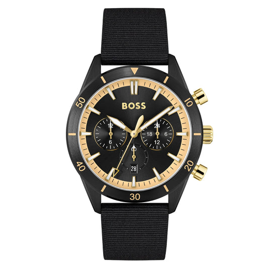 Hugo Boss Black Fabric Chronograph Men's Watch - 1513935