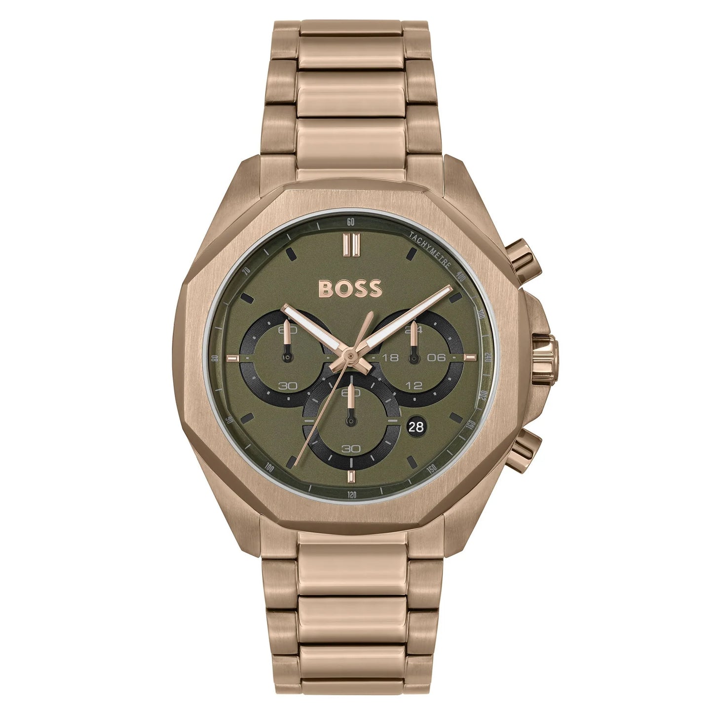 Hugo Boss Olive Green Dial Chronograph Men's Watch - 1514019