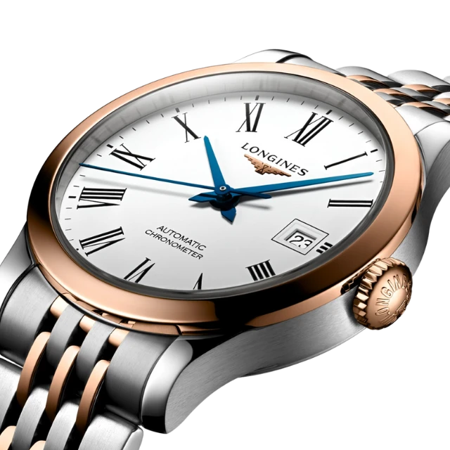 Longines Record White Dial 26mm Automatic Ladies Watch - L23205117