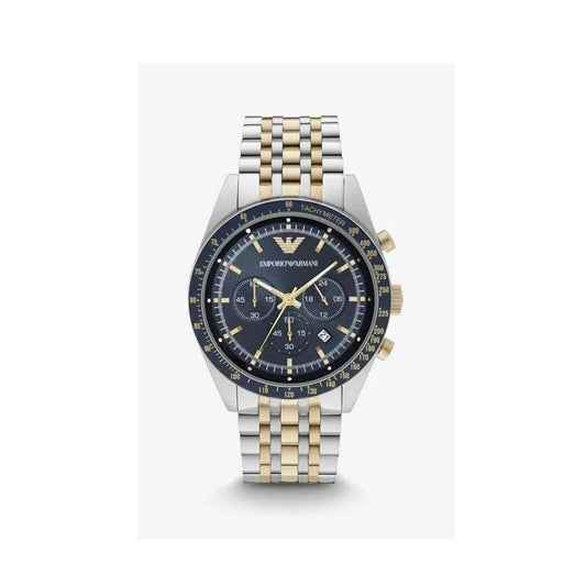 Emporio Armani Tazio XLarge Blue Dial Ladies Watch - AR8030