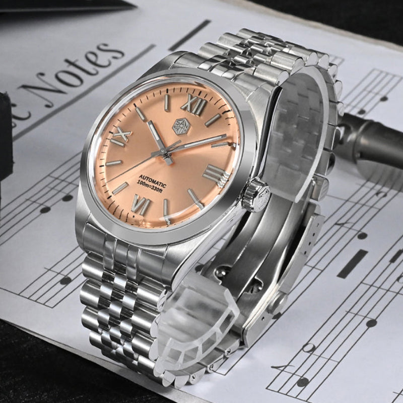 San Martin Sunray Salmon Men's Watch - SN0050