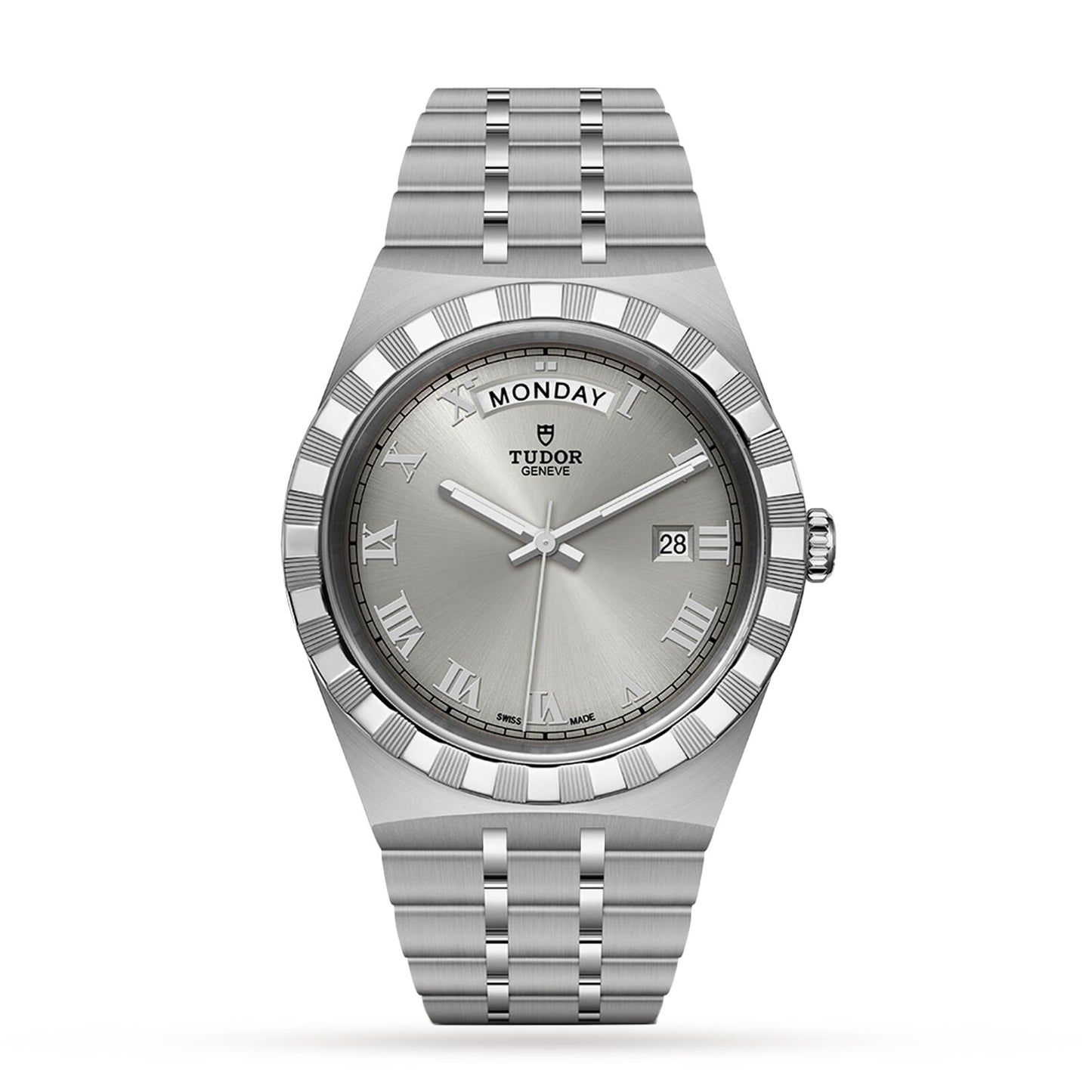 Tudor Royal Silver Dial 41mm Stainless Steel Men's Watch - M28600-0001