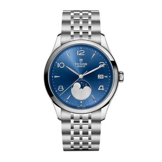 TUDOR 1926 Luna Blue Dial 39mm Moon phase indicator Men's Watch - m91560-0002
