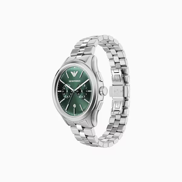 Emporio Armani Chronograph Green Dial 42mm Men's Watch - AR11746