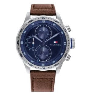 Tommy Hilfiger Men's Analog Blue Dial Chronograph Watch- 1791807