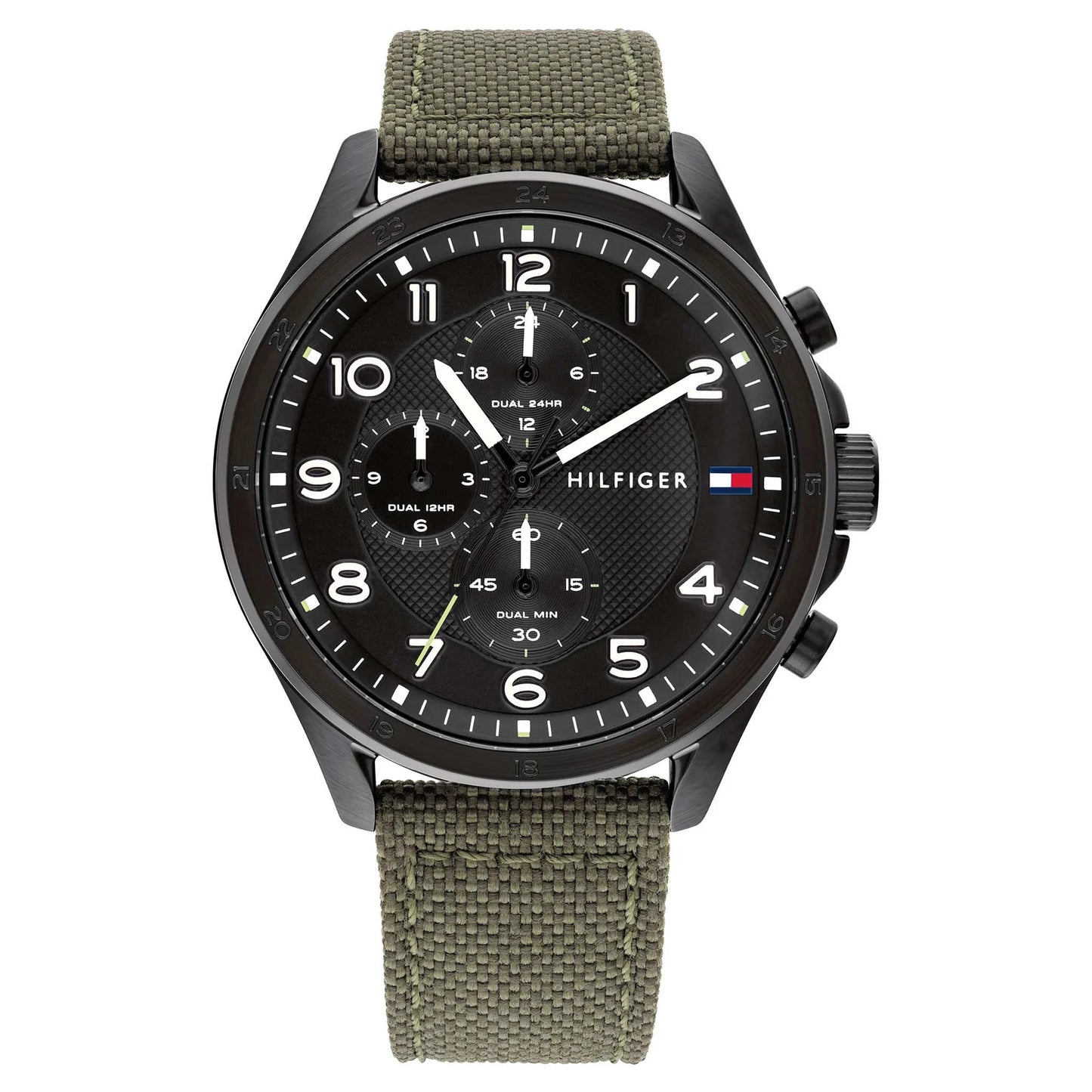 Tommy Hilfiger Green Nylon Strap Men's Chronograph Watch- 1792006