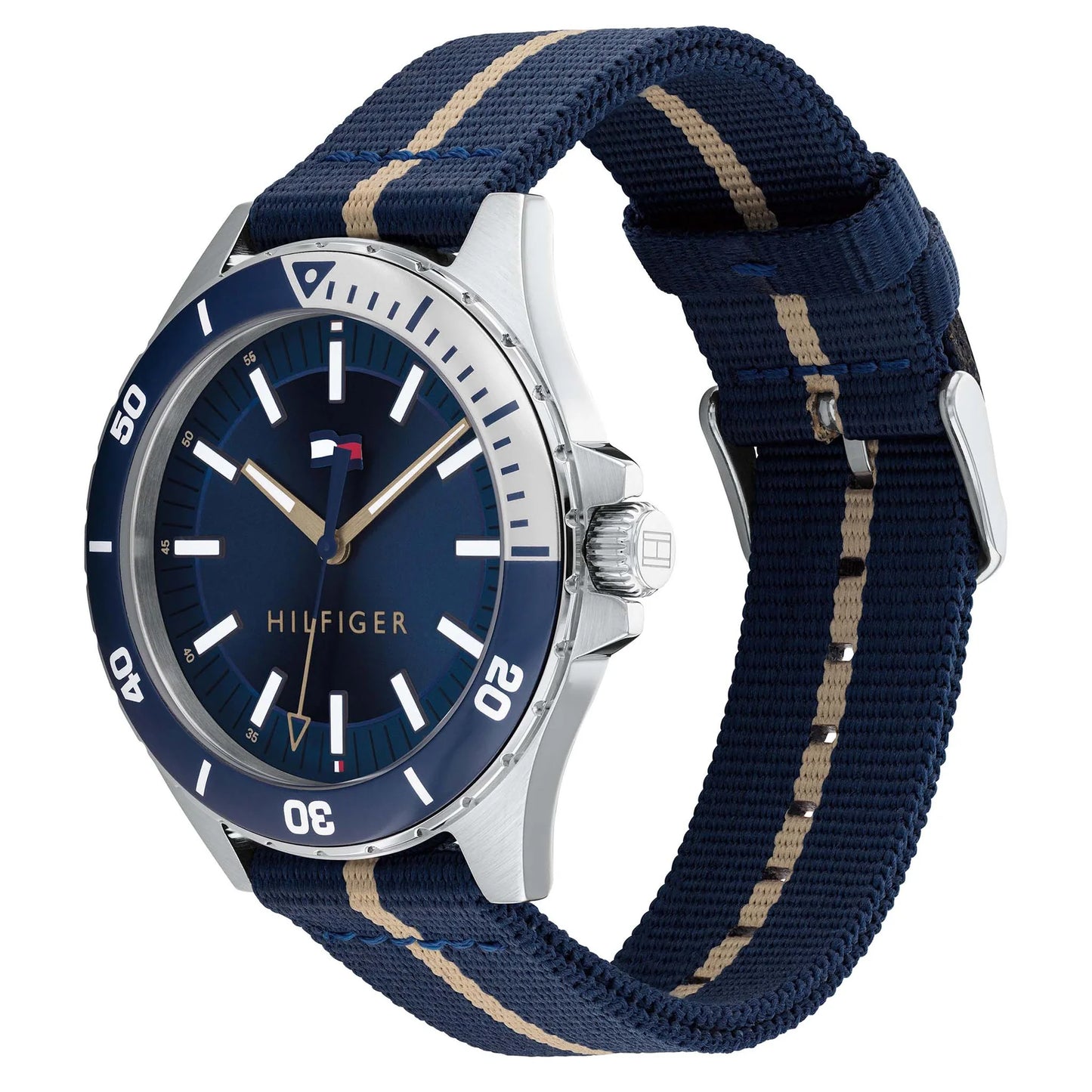 Tommy Hilfiger Blue Fabric band Men's Casual Watch- 1792011