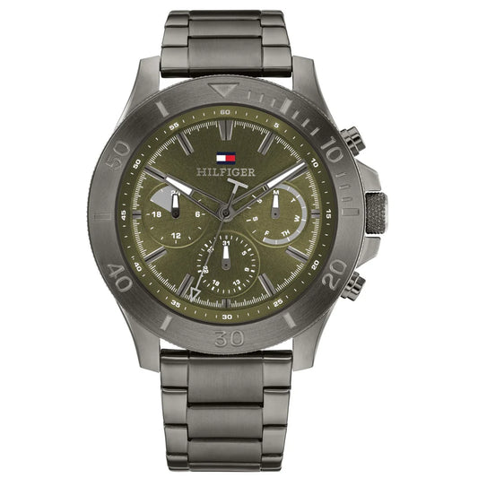 Tommy Hilfiger Green Dial Stainless Steel Men's Watch - 1792115