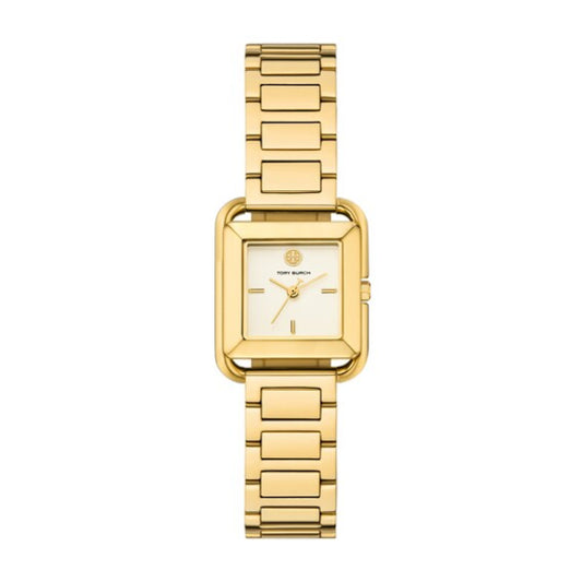 Tory Burch The Kira Square Gold Plated Ladies Watch-TBW6020