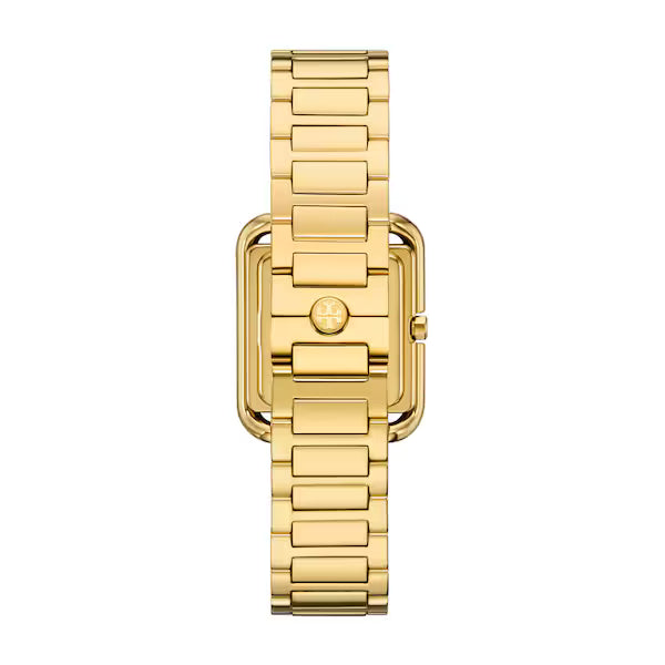 Tory Burch The Kira Square Gold Plated Ladies Watch-TBW6020