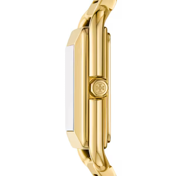 Tory Burch The Kira Square Gold Plated Ladies Watch-TBW6020