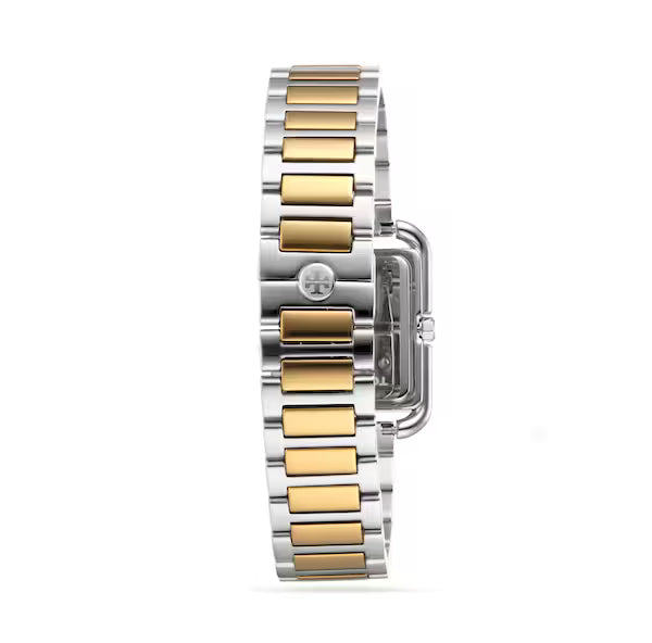 Tory Burch The Kira Square Two Tone Ladies Watch - TBW6021
