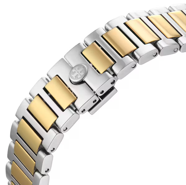 Tory Burch The Kira Square Two Tone Ladies Watch - TBW6021