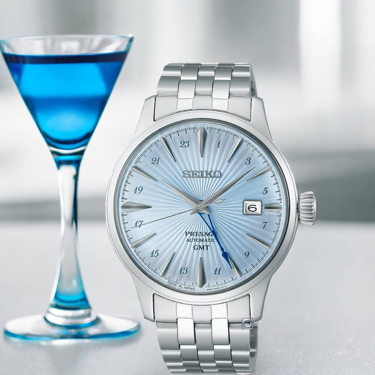 Seiko Presage Cocktail Time GMT Men's Automatic Watch-SSK037