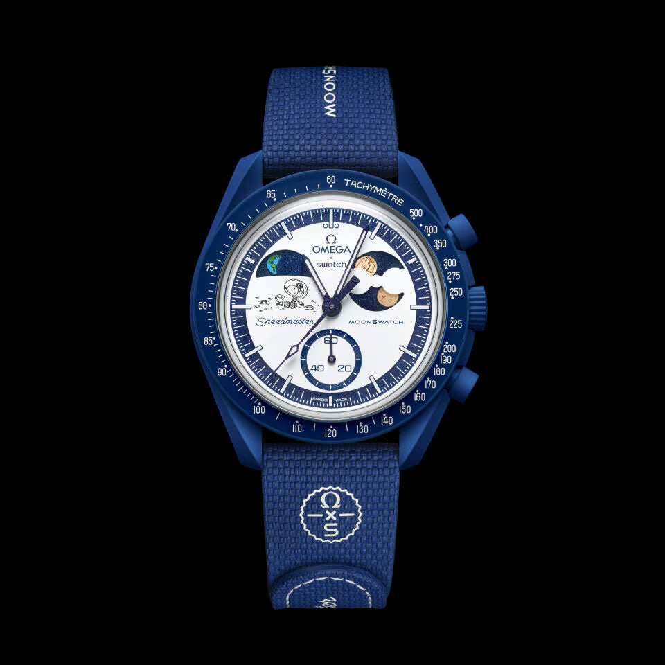 Omega x swatch Mission to Earthphase Moonshine Gold Men's Watch - S033N703L