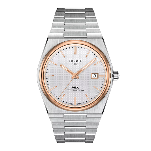Tissot PRX Powermatic 80 White Dial 40 mm Men's Watch - T137.407.21.031.00