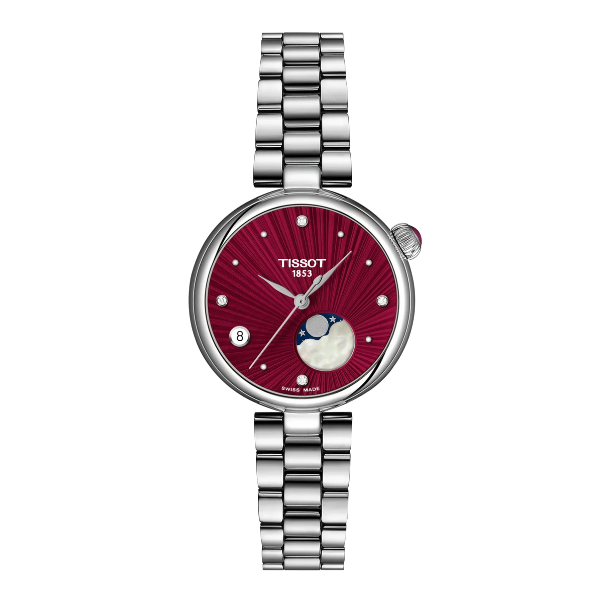 Tissot Desir Red Dial 29.6mm Ladies Watch - T152.223.11.426.00
