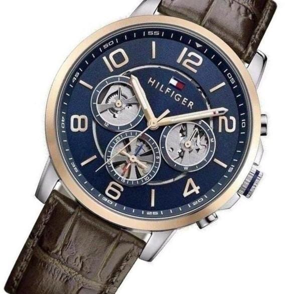 Tommy Hilfiger Skeleton Dial Men's Chronograph Watch- 1791290