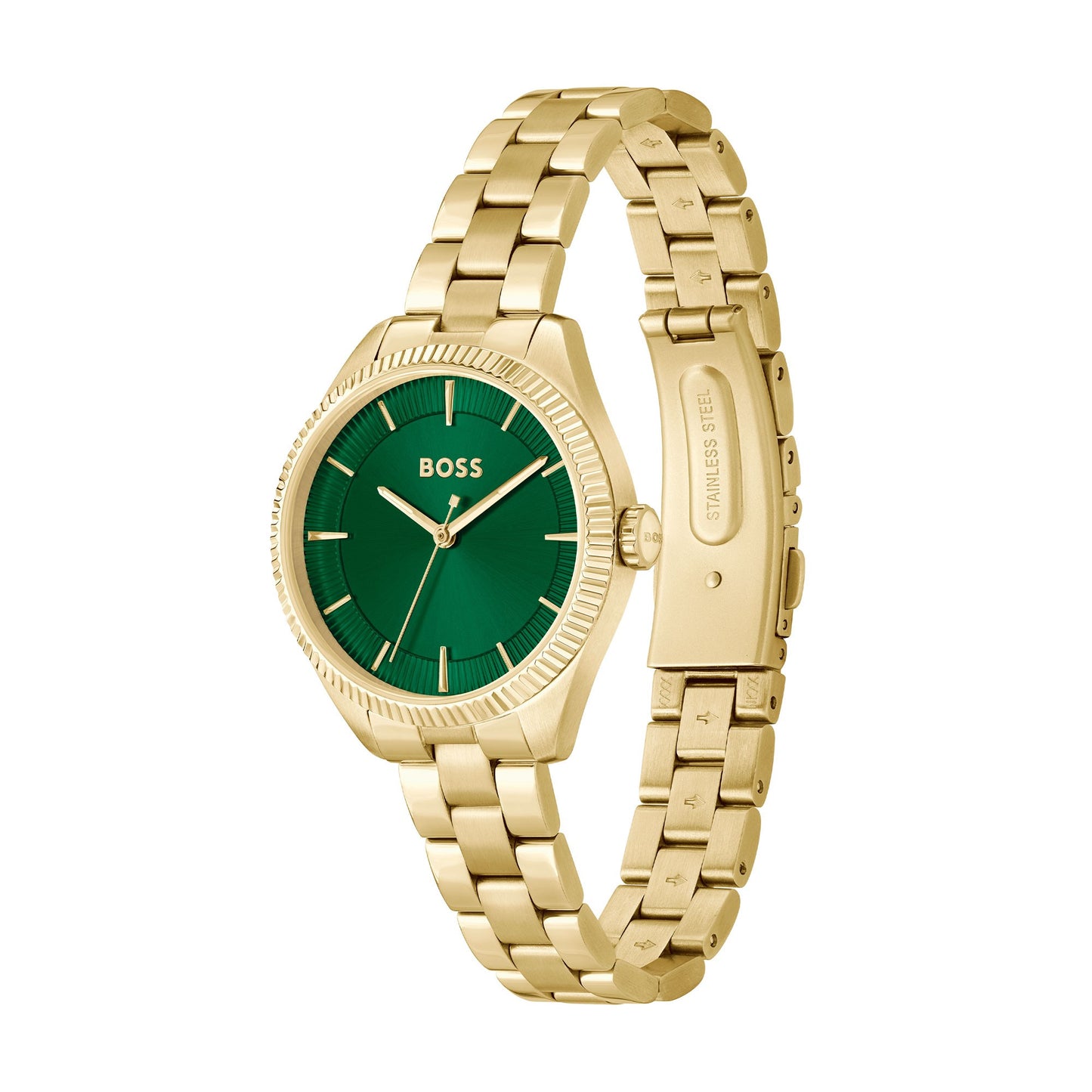 Hugo Boss Sage Gold Green Dial Ladies Watch- 1502729