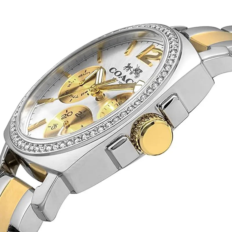 Coach Boyfriend Dual tone Silver Dial  Ladies Watch - 14502129