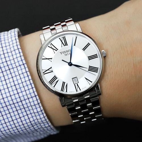 Tissot Carson Premium White Dial 40mm Men's Watch - T122.410.11.033.00