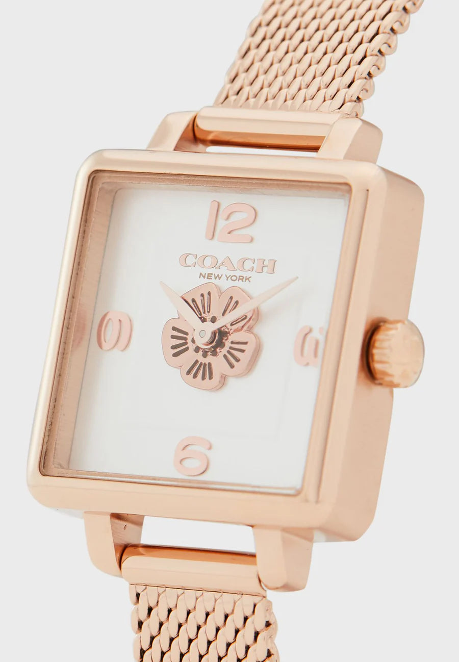 Coach cass rose gold square Ladies watch - 14503698