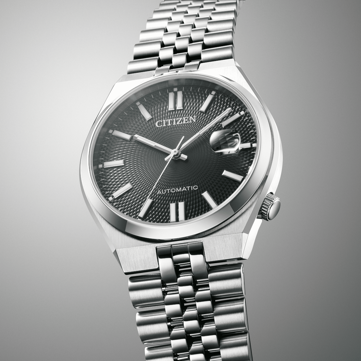 Citizen Tsuyosa 60 Mechanical Black Dial Men's Watch - NK0020-55E