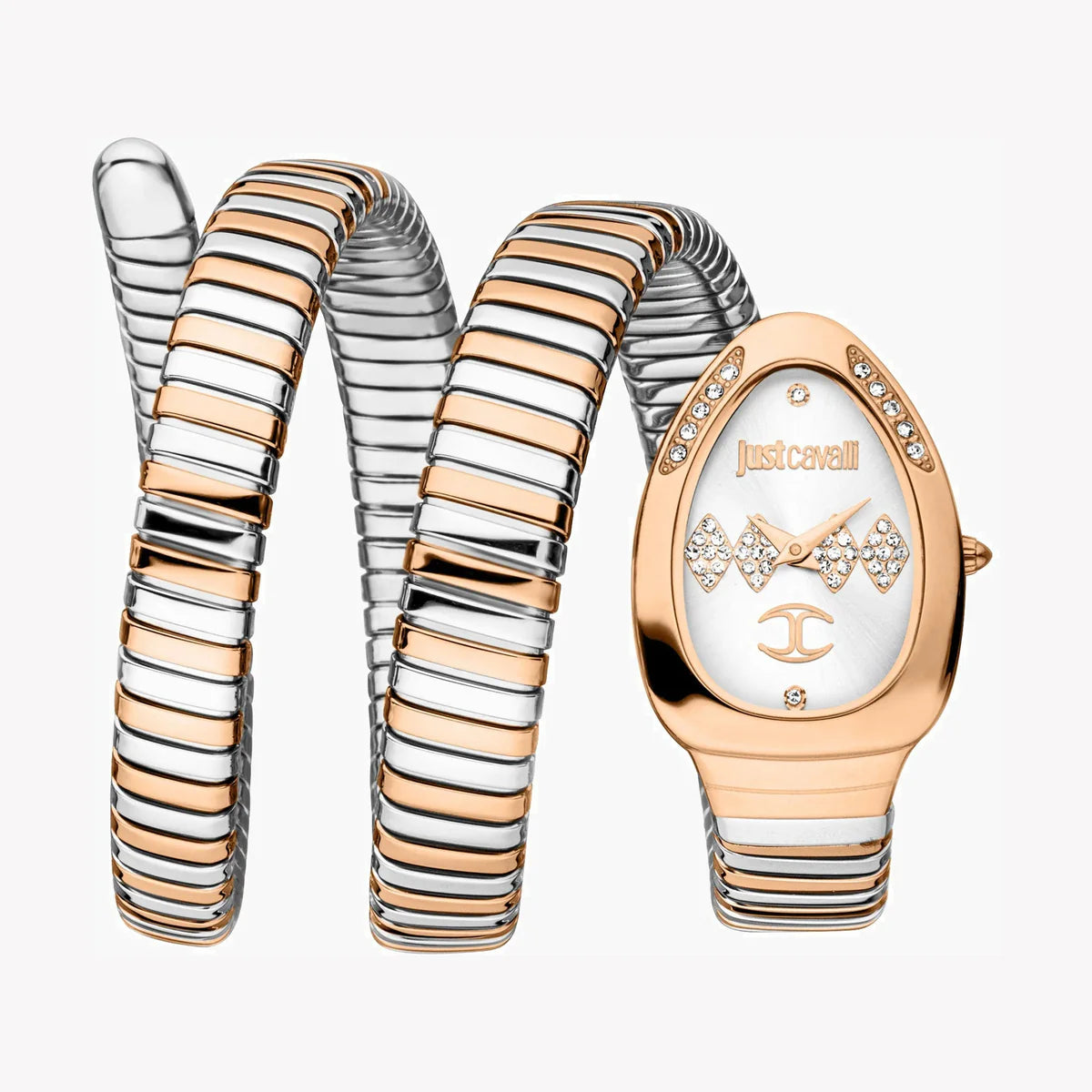 Just Cavalli Stainless Steel Silver Dial ladies Watch-JC1L230M0075