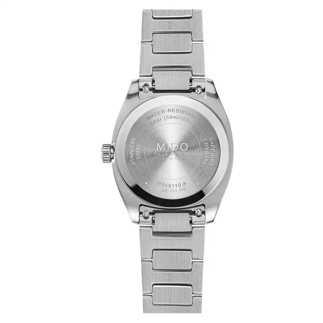 Mido Multifort TV-shaped Diamonds Green Dial 28mm Ladies Watch - M049.110.11.096.00