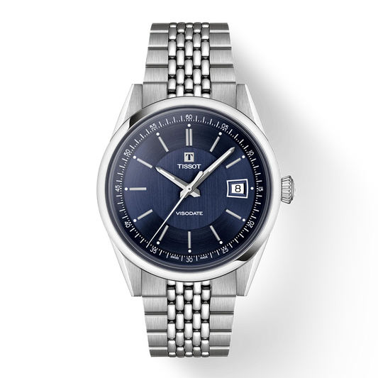 Tissot Visodate Powermatic 80 Blue Dial Men's Watch - T157.407.11.041.00